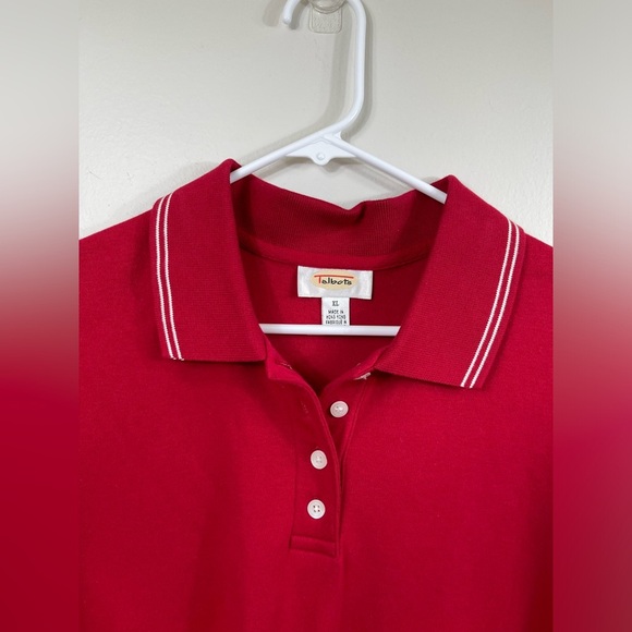 Red Polo Dress by Talbots Cotton Work Summer Size XL - Picture 3 of 14
